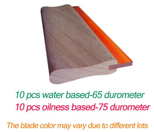 20 pcs 13&#034; (33cm) silk screen stencil printing squeegee pack wood ink scraper for sale