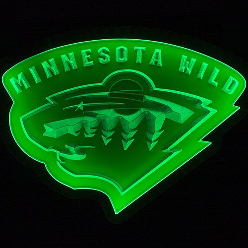 Zld076 decor minnesota wild nhl sport beer pub bar led energy-saving light sign for sale