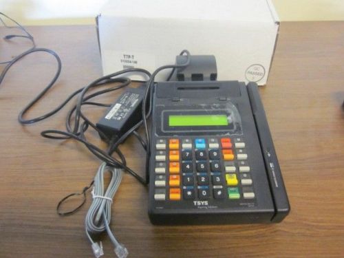 HYPERCOM T7P-T CREDIT CARD READER SWIPER KIT MACHINE READING VISA TERMINAL