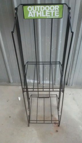 Black metal wire magazine/display rack