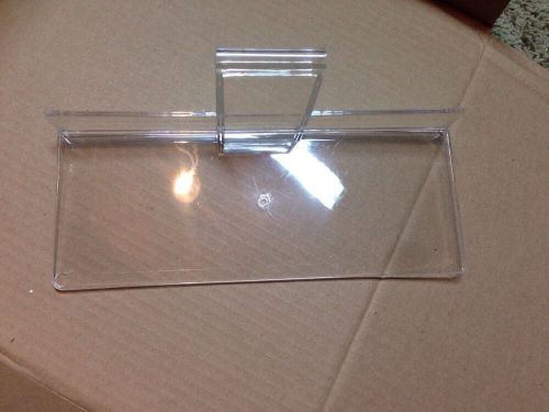 11 Clear Acrylic Plastic Shelves Retail Store Display Slatwall Grid Panel HD