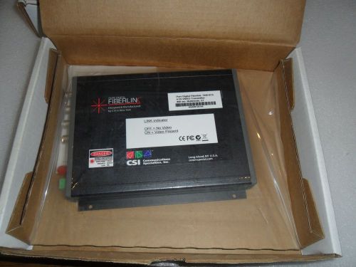 PURE DIGITAL FIBERLINK 7040-B1S  4 Channel Video Transmitter 850nm CSI  NIB Rare