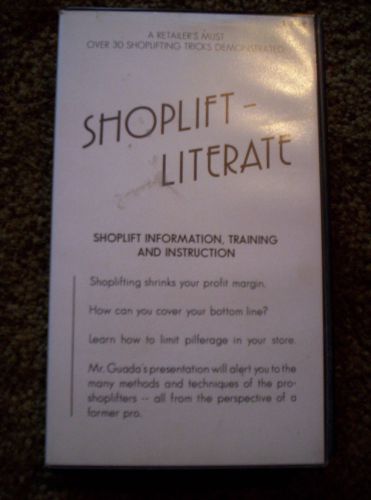 SHOPLIFT TRAINING AND INSTRUCTION TAPE