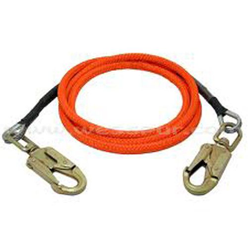 Tree Climber Flipline,1/2&#034; x 12&#039;,Steel Core,12-Strand,Two Swivel Snaps on EA end