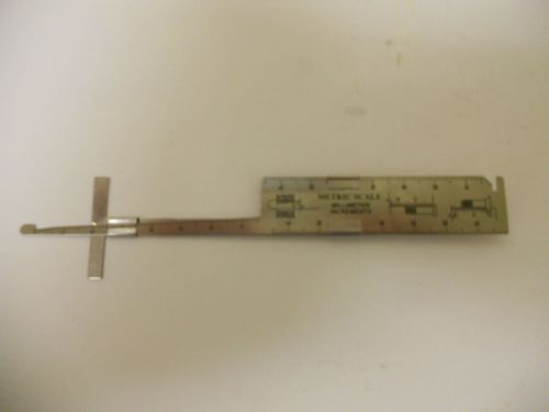 Cherry lock hi lok olympic lok rivet grip gauge with slide rule - new for sale