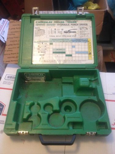 Greenlee Case 4 Quick Draw 90 7806SB Hydraulic Punch Driver 7906SB 7804SB 7904SB