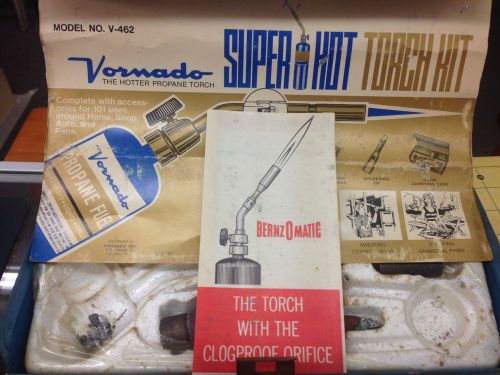 VINTAGE Vornado The Hoter Propane Torch KIT, W/METAL BOX - GOOD CONDITION