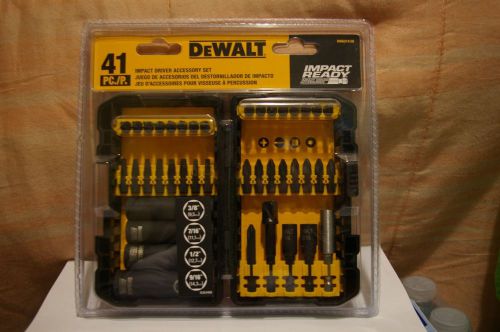 NEW! DeWalt  41 Piece Impact Driver Accessory Bits Set w/ Case. Free Shipping!