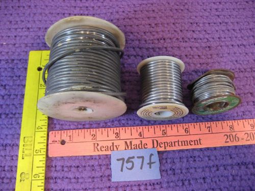 3 spools solder topline kester old vintage   757f for sale