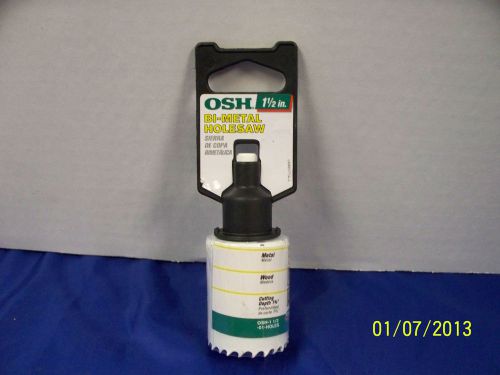 OSH 1 1/2&#034; BI-METAL HOLESAW WITH ARBOR