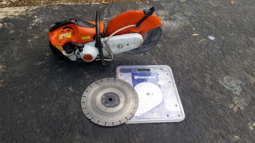 STIHL TS420 14&#034; Concrete Cut-off Saw With 2 Blades