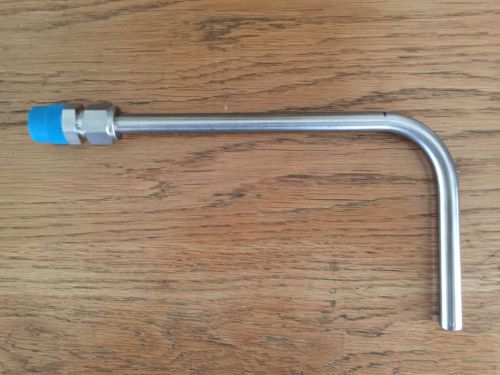 Stainless steel 316 tube, 9 x 5 inches, 1/2 mpt x 1/2&#034;  tubing fitting. for sale