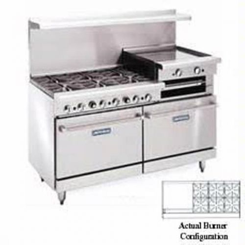 60&#034; Gas Range with 24&#034; Raised Griddle/Broiler Imperial IR-6-RG24