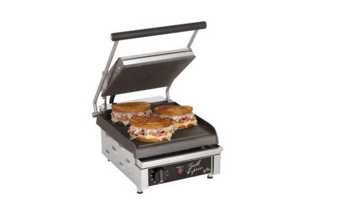 STAR FLAT SANDWICH GRILL COUNTERTOP PANINI GX10IS SMOOTH IRON PLATES