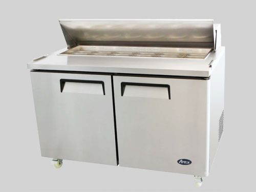 NEW Atosa MSF8303 Two Big Door Salad Sandwich Table Refrigerator NSF.