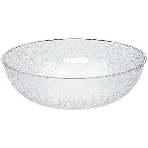 Camwear Salad Bowl  Pebbled  18  Round  Polycarbonate  Break Resistant  Smooth I