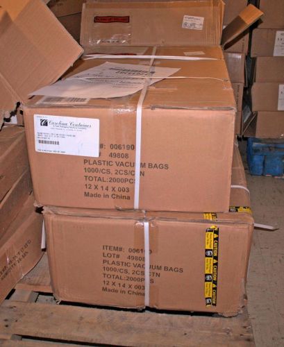 “ 12x14 BOILABLE HEAT / VACUUM SEAL 3MIL POLY BAGS (2,000/CS) ”