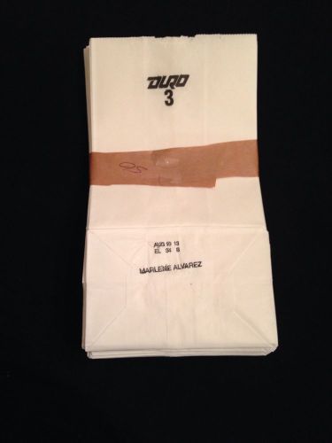 Duro 3lb White Paper Bags