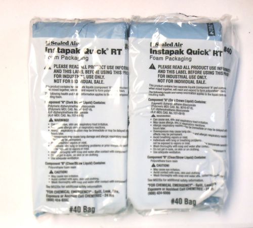 Sealed Air Instapak Quick RT #40 Foam Packaging 18&#034; x 24&#034; Qty Of 2 Bags Medium