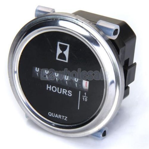 Waterproof hour meter 6 - 80v dc 6-digit for timing data boat car truck engine for sale