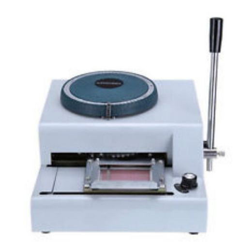 68 Code Character PVC Manual VIP Credit Card Embossing Machine Embosser