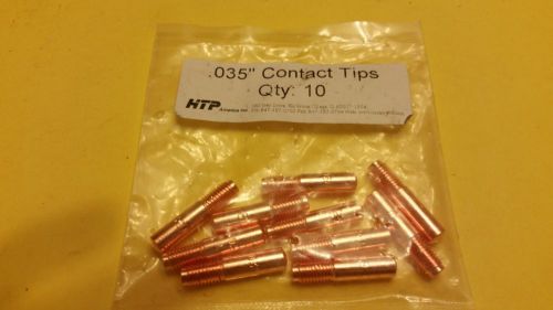 Set of 10 HTP 0.035” Contact Tips,MIG welding, 0119037