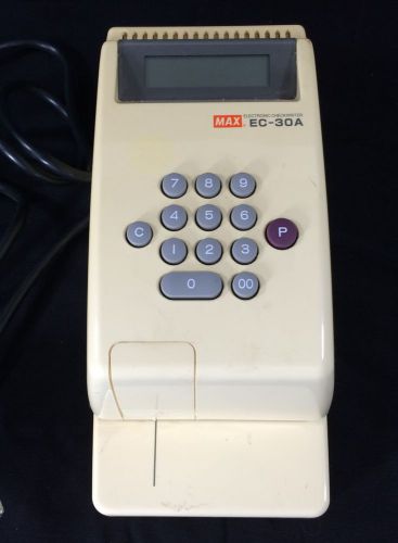 MAX ELECTRONIC CHECK WRITER EC-30A