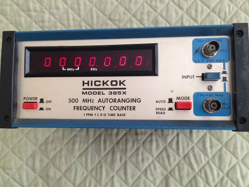 Hickok 500 mhz model 385x autoranging frequency counter for sale
