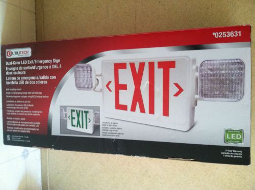 Ultitech LED Exit Sign Lighted with LED Lights Model 0253631