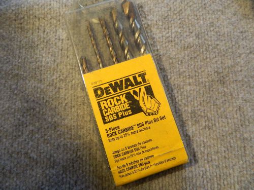 Dewalt 5 pc rock carbide sds plus drill bit set for sale