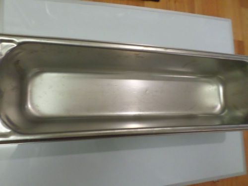 Stainless Steel Hot Cold Pan Buffet Restaurant Half-Long  lot of 5pcs.