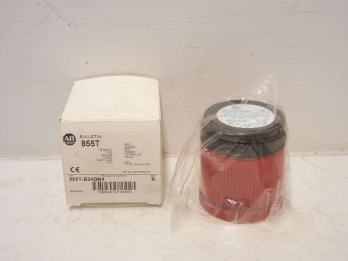 ALLEN BRADLEY 855T-B24DN4 NEW RED STEADY INCANDESCENT STACK LIGHT 855TB24DN4