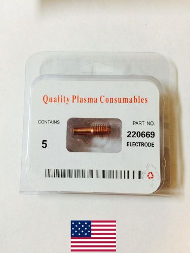 5Pcs 220669 Hypertherm Powermax  45 Electrode *****From USA*********