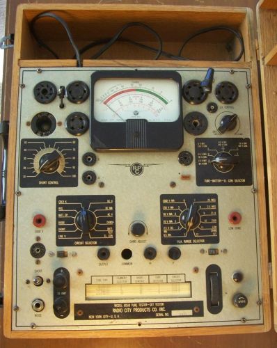 RCP 805B Tube Tester, Radio City Products, Vintage Radio Electron Valve Tester