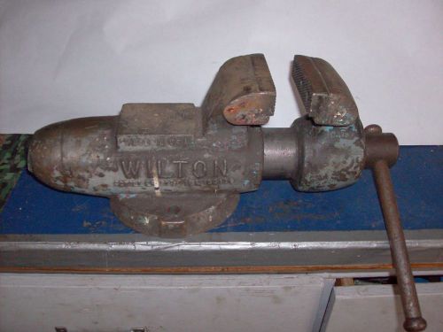 1976 wilton bullet vise 3 1/2 inch jaws, s1 , bench vise, vintage wilton vise for sale