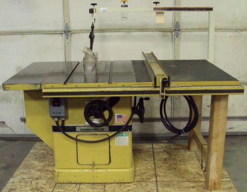 Powermatic Model 72, 14&#034; Table Saw, 5 HP, 230V, 3 Ph, 30&#034; Biesemeyer Fence Guard