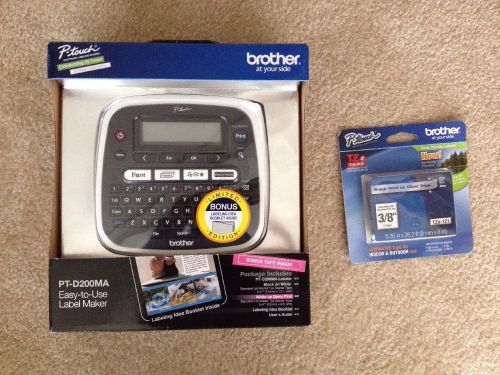 NEW NIB NIP Brother P-touch Pt-d200ma Label Maker With Extra New Nib Tze Tape