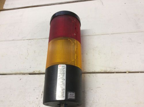 Federal Signal LITESTAK LSB-120 Steady Stack Light Amber Red LSB120 120 VAC 1.13