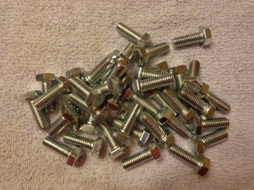 3/8&#034;-16 x 1&#034; zinc finish sae j429 grade 5 hex cap screw (qty 40) for sale