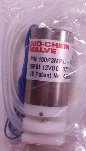 NEW  LOT OF 9 BIO-CHEM 100P3MP12-03S Pinch Valve 12 VDC