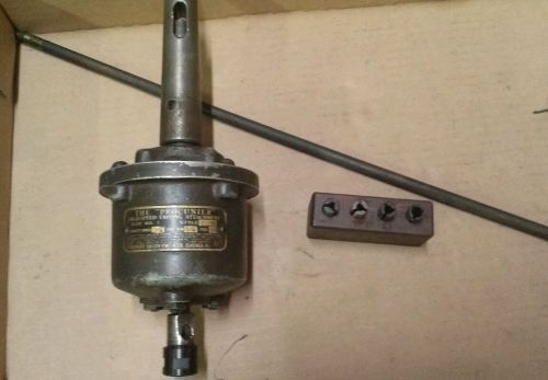 Procunier 1e tapping head #2 morse taper w/4 collets #6 #8 #10 and 1/4&#034; used for sale