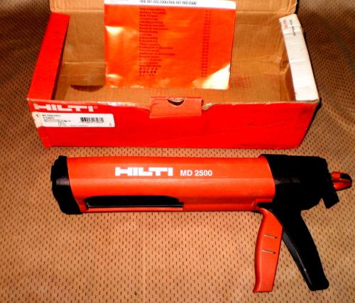 Hilti MD 2500 Anchor Adhesive Dispenser Gun Manual Dispenser Excellent Condition