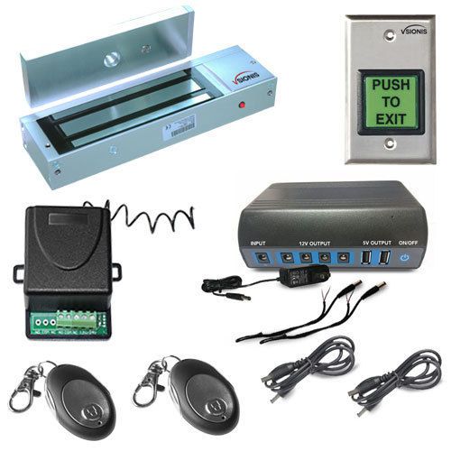 FPC-5214-VS Battery Backup 1 Door Access Control 1200lb Electromagnetic lock kit