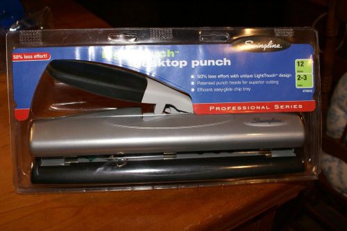 NIB SWINGLINE PROFESSIONAL SERIES LightTouch Desktop Punch High Capacity (74043)