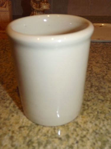Hall China 300-WH White Bain Marie Jar 4 x 3 1/2 inches pre owned l/n
