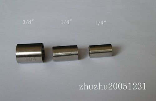 2pcs 304 Stainless Steel 1/8&#034; Full Coupling New