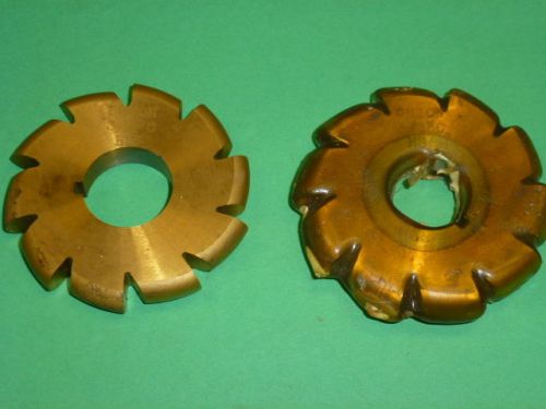Nos! pair of (2) union convex hs milling cutters, 3/8&#034; c for sale