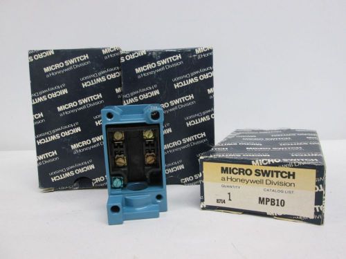 LOT 3 NEW HONEYWELL MPB10 MICROSWITCH LIMIT SWITCH BASE D313210