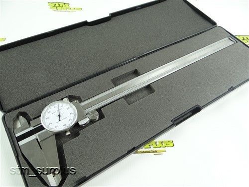 NICE! PRECISION 12&#034; DIAL CALIPER W FITTED CASE .001&#034;