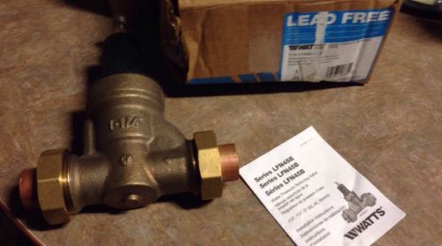 New Watts Water Pressure Reducing Valve 1-1/4 Model LFN45B-DU-S